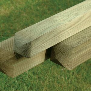 2.4m (8ft) Ribbed Fence Post 75mm x 75mm (3x3)